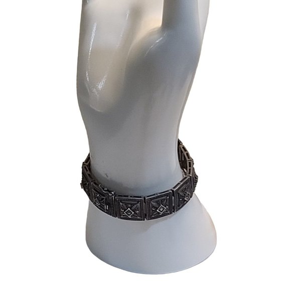 Watch Signed BJ Sterling Silver Native American - Picture 8 of 12